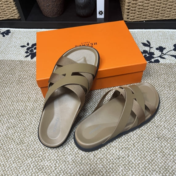 HM Men's Kazimir Moss Green Calfskin 595567