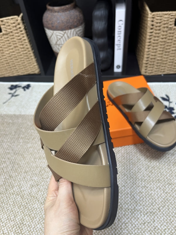 HM Men's Kazimir Moss Green Calfskin 595567