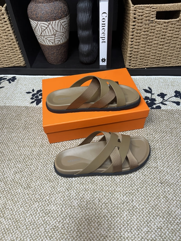 HM Men's Kazimir Moss Green Calfskin 595567