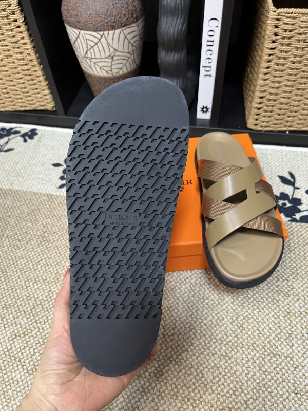 HM Men's Kazimir Moss Green Calfskin 595567