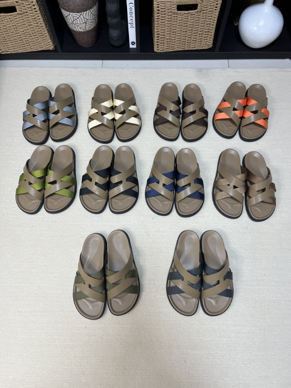 HM Men's Kazimir Moss Green Calfskin 595567