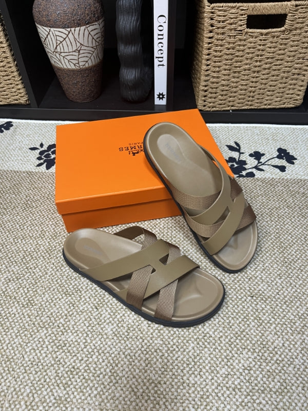 HM Men's Kazimir Moss Green Calfskin 595567