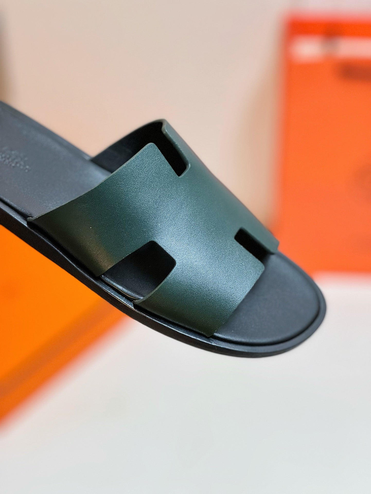 HM Men's Izmir Slide Midnight Cowhide 609776