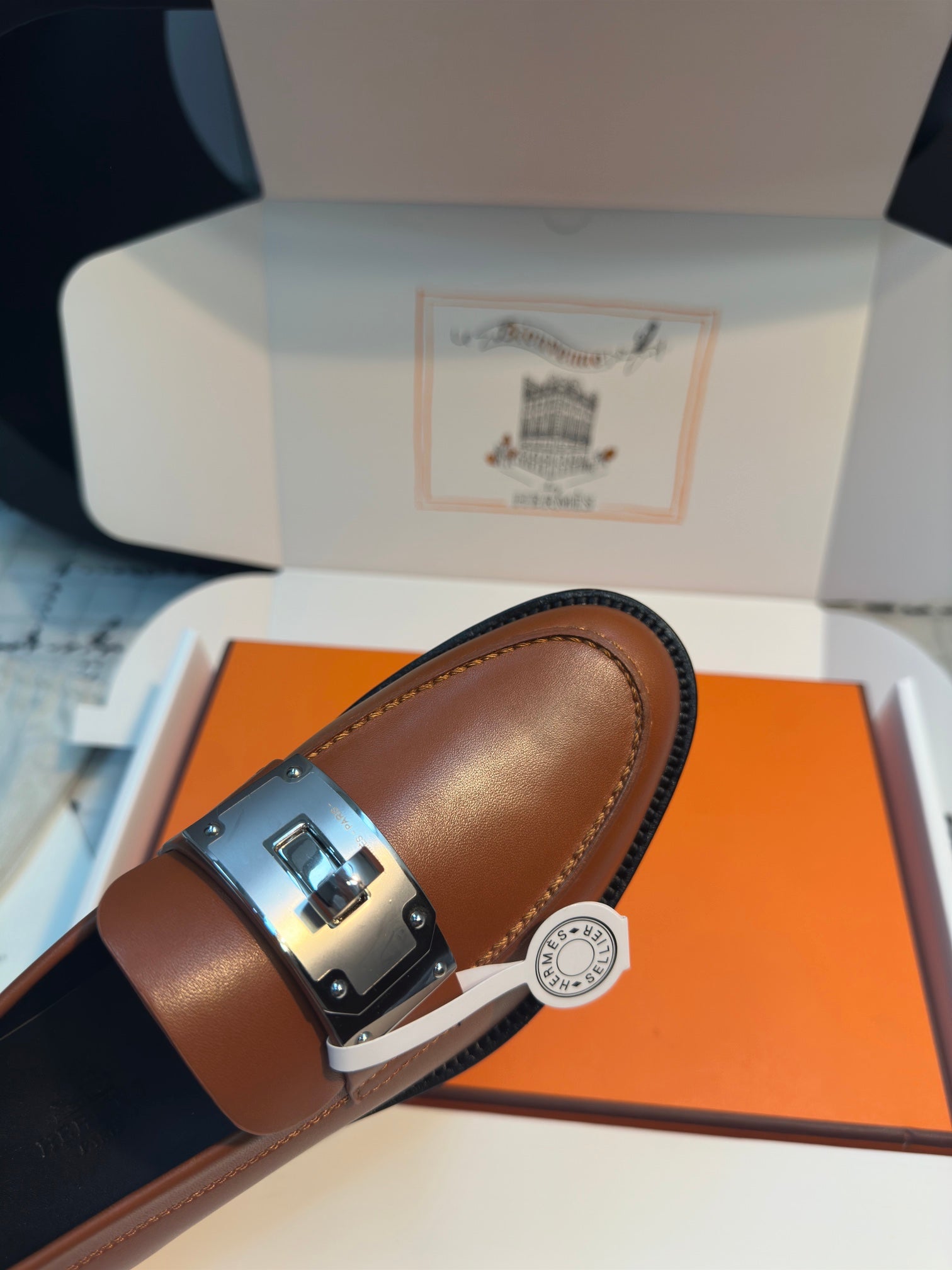 HM Hot Loafer 30mm Brown Cowhide 970667