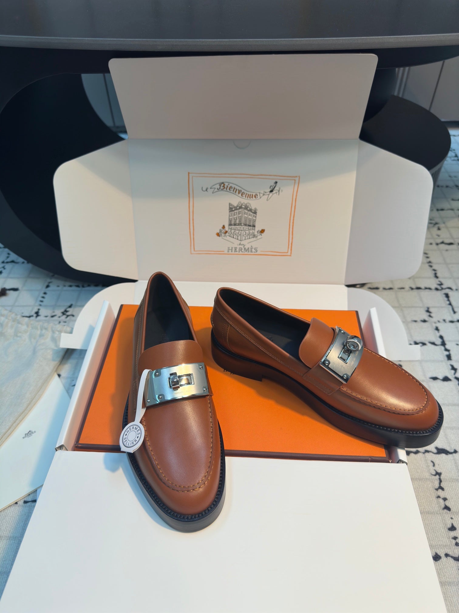 HM Hot Loafer 30mm Brown Cowhide 970667