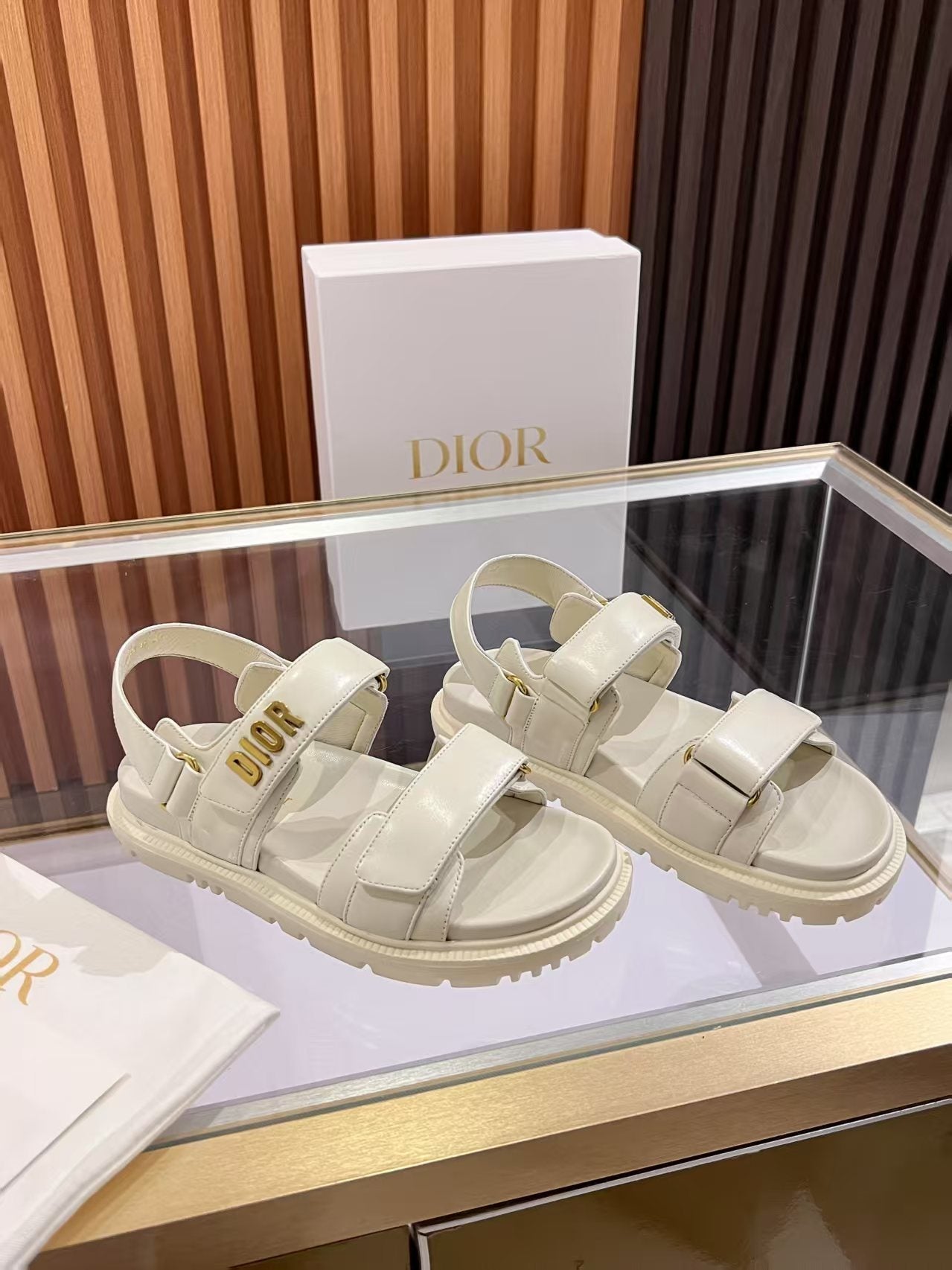 CD Dioract Sandal Quilted Cannage Calfskin and Lambskin 242446