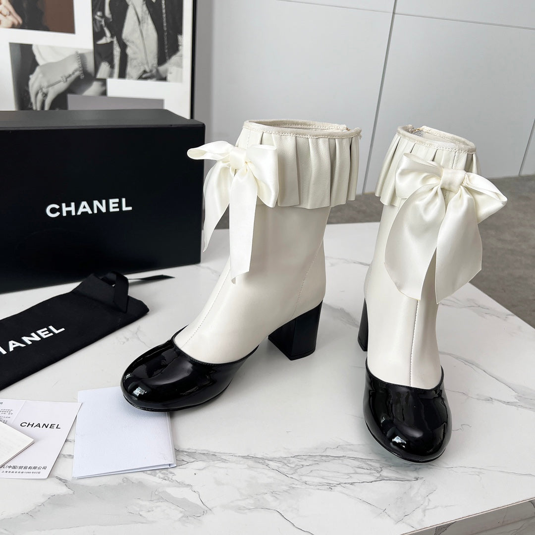 CC 25 latest low-top boots white black sheepskin 459454