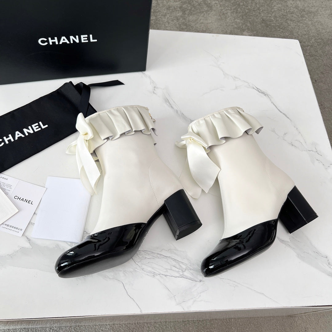 CC 25 latest low-top boots white black sheepskin 459454