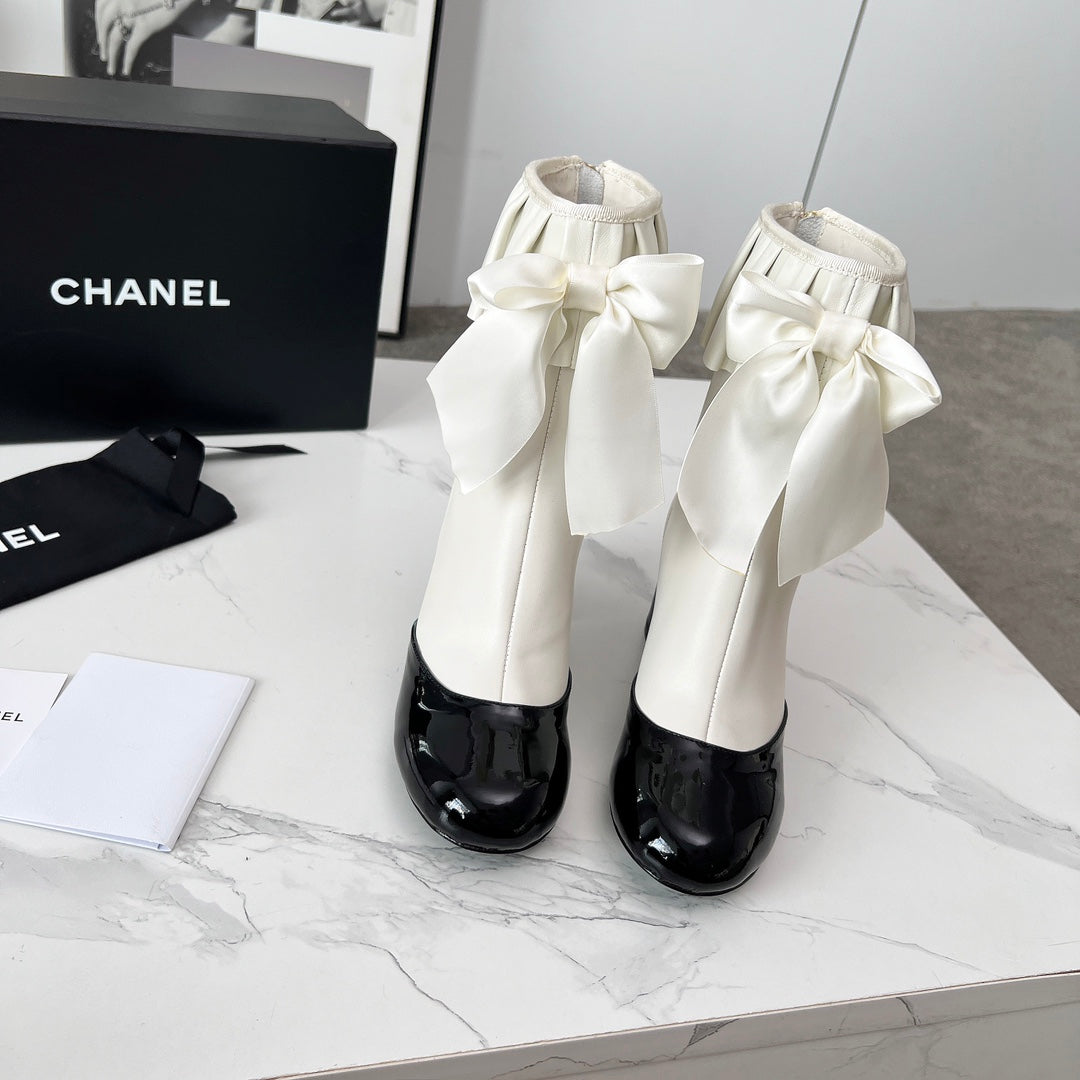 CC 25 latest low-top boots white black sheepskin 459454