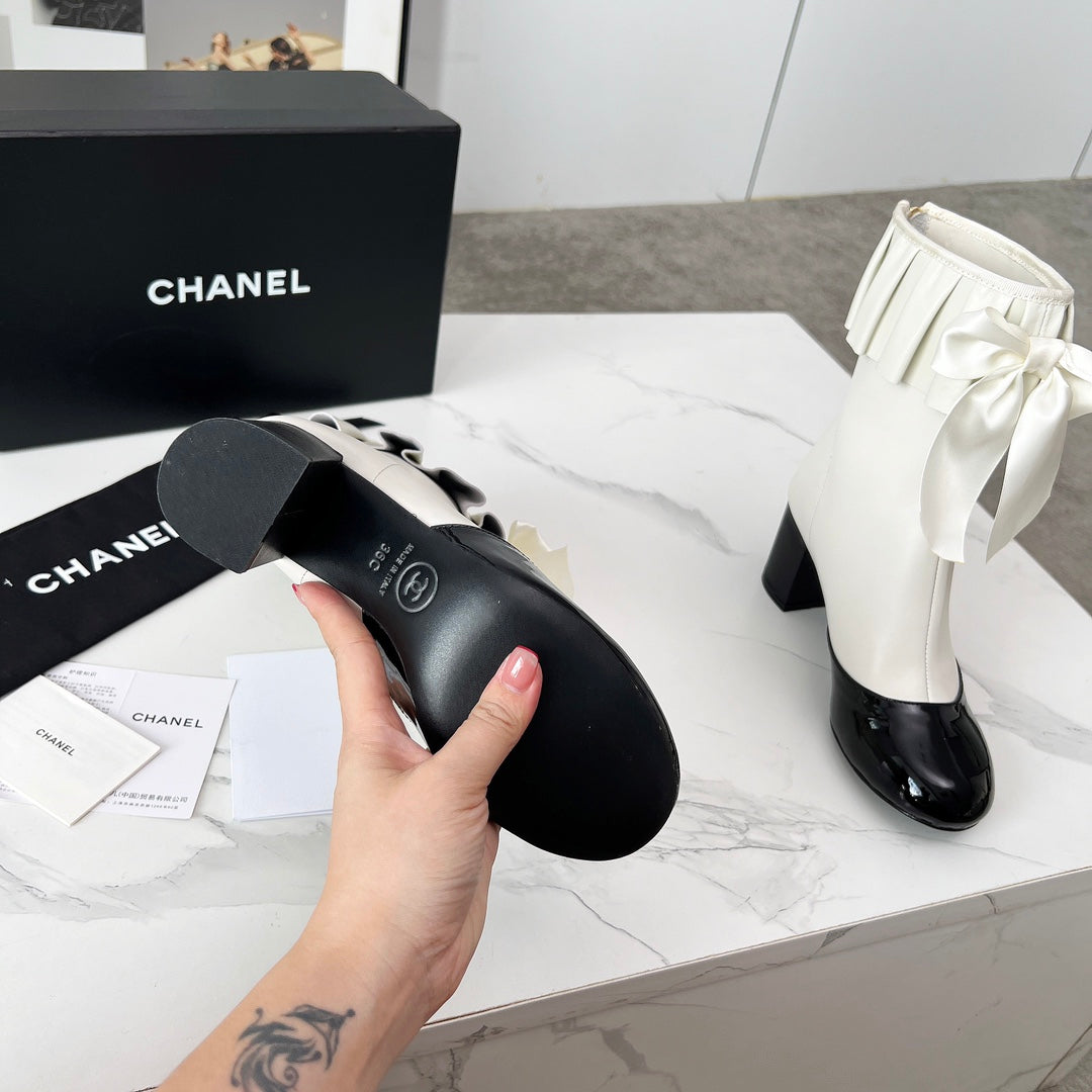 CC 25 latest low-top boots white black sheepskin 459454