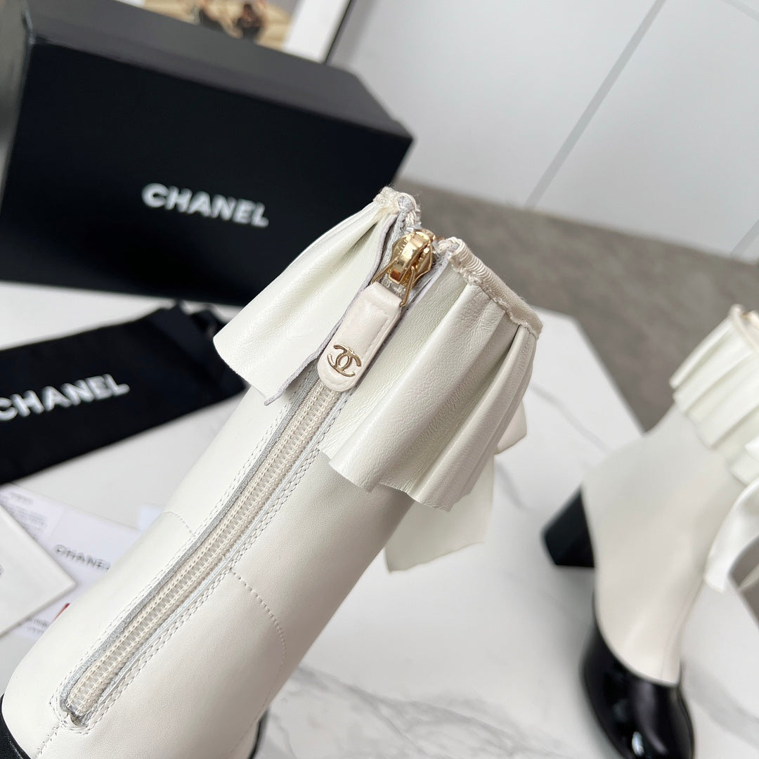 CC 25 latest low-top boots white black sheepskin 459454