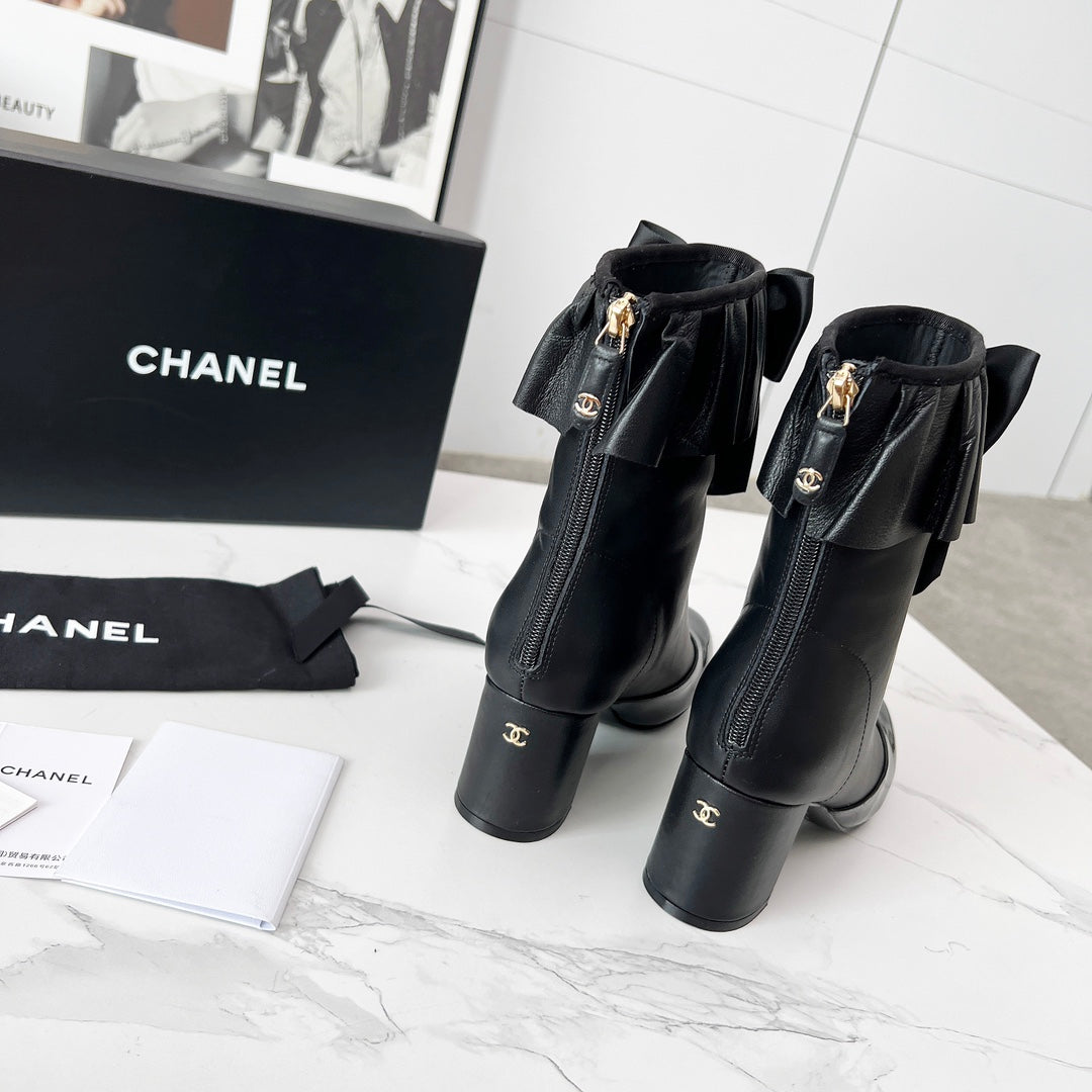 CC 25 latest low-top boots  black sheepskin 459455