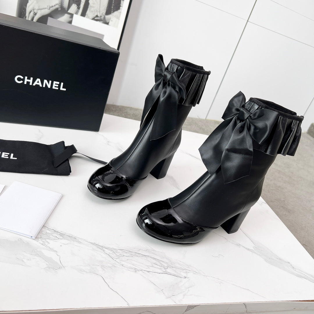 CC 25 latest low-top boots  black sheepskin 459455