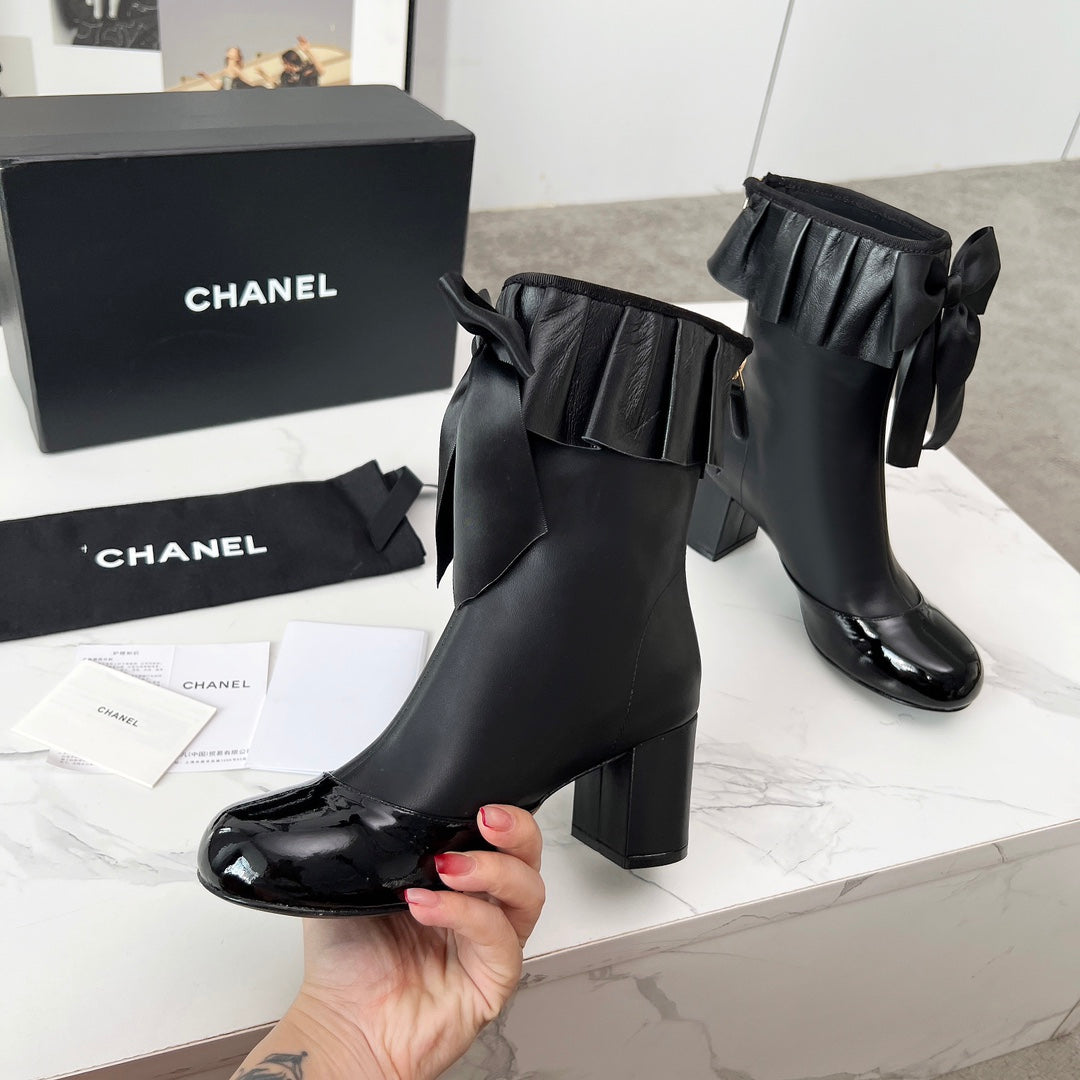 CC 25 latest low-top boots  black sheepskin 459455