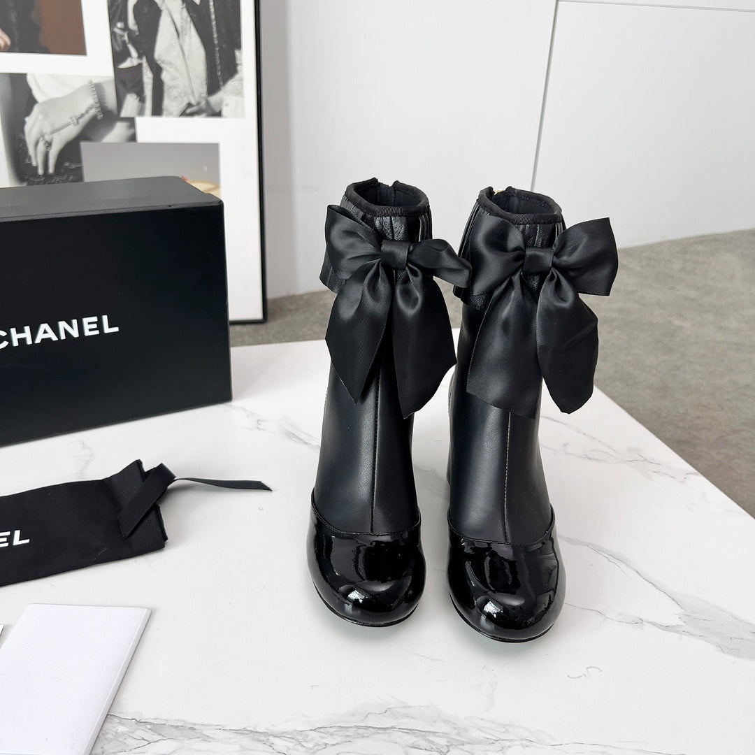 CC 25 latest low-top boots  black sheepskin 459455