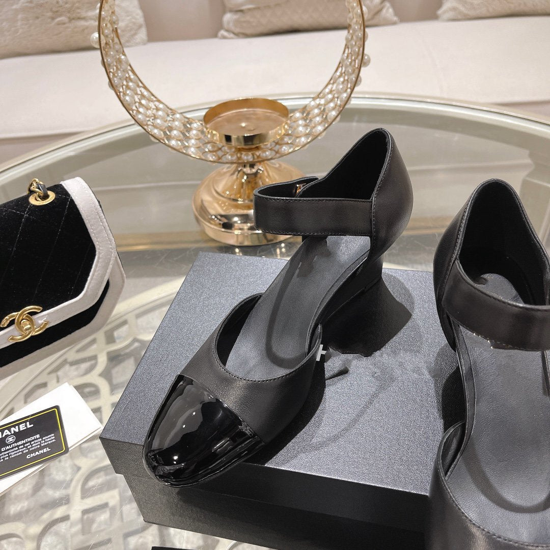 cc ballet 6cm black wedge heel