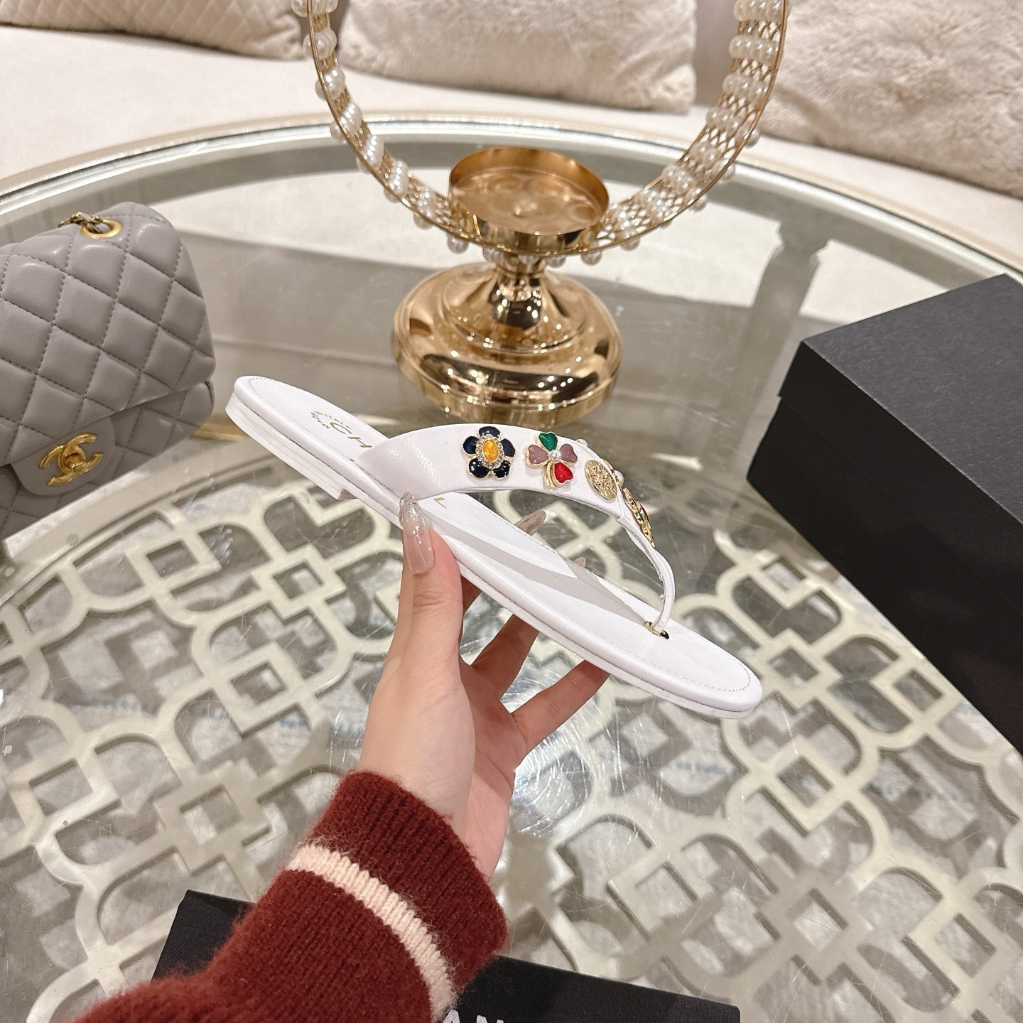 CC 25 Thong Sandal Sheepskin 268971