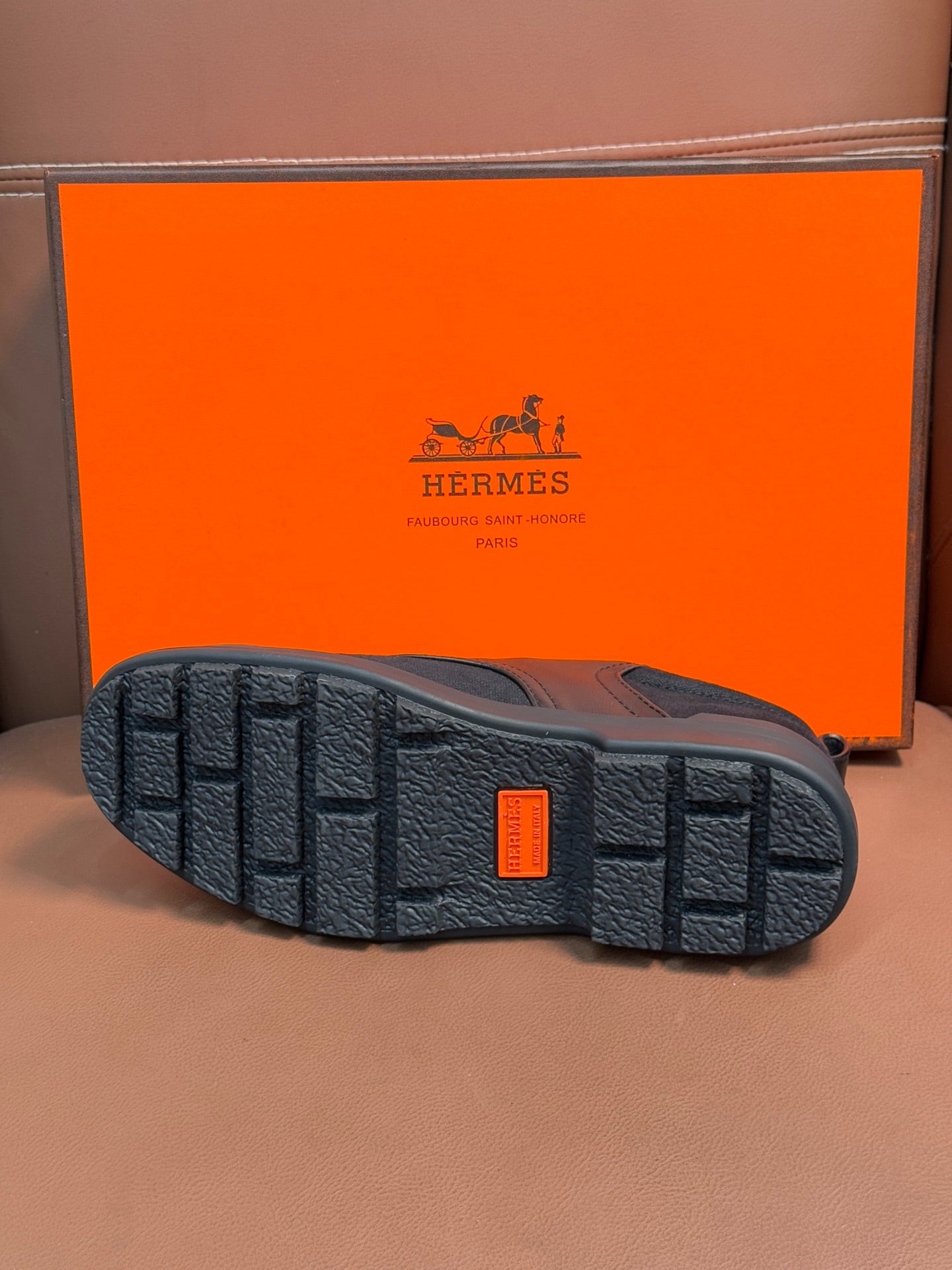 HM Men's Kool Oxford Sneaker Black Calfskin 653621