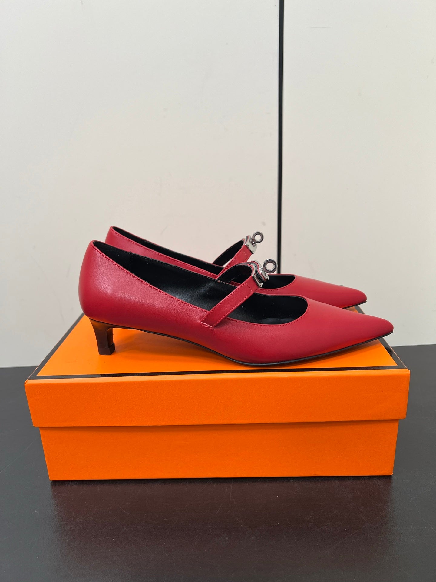 HM 25C Kiara 40 Pump Red Calfskin 210274