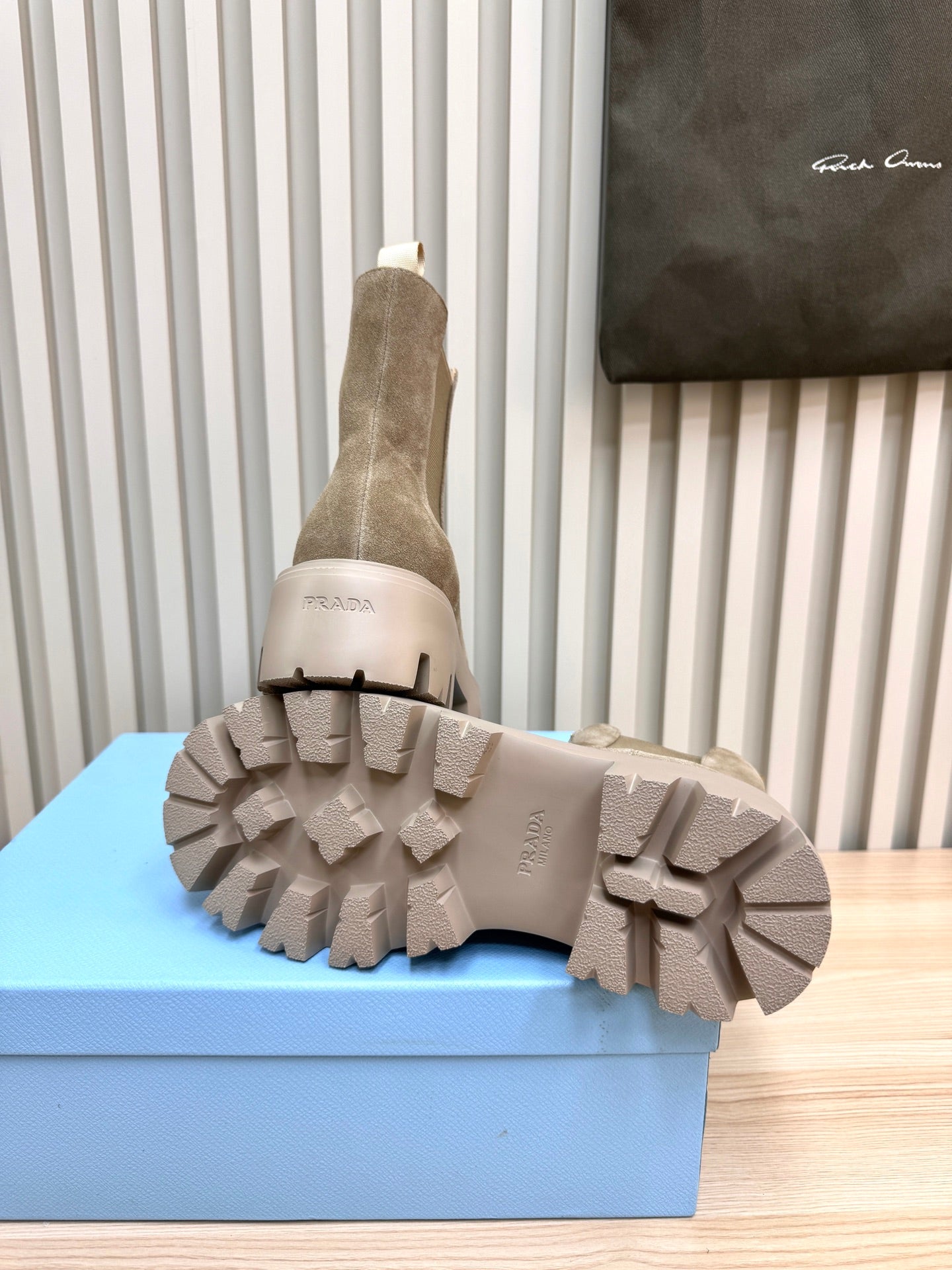 PRA ankle boots light taupe beige suede 443664