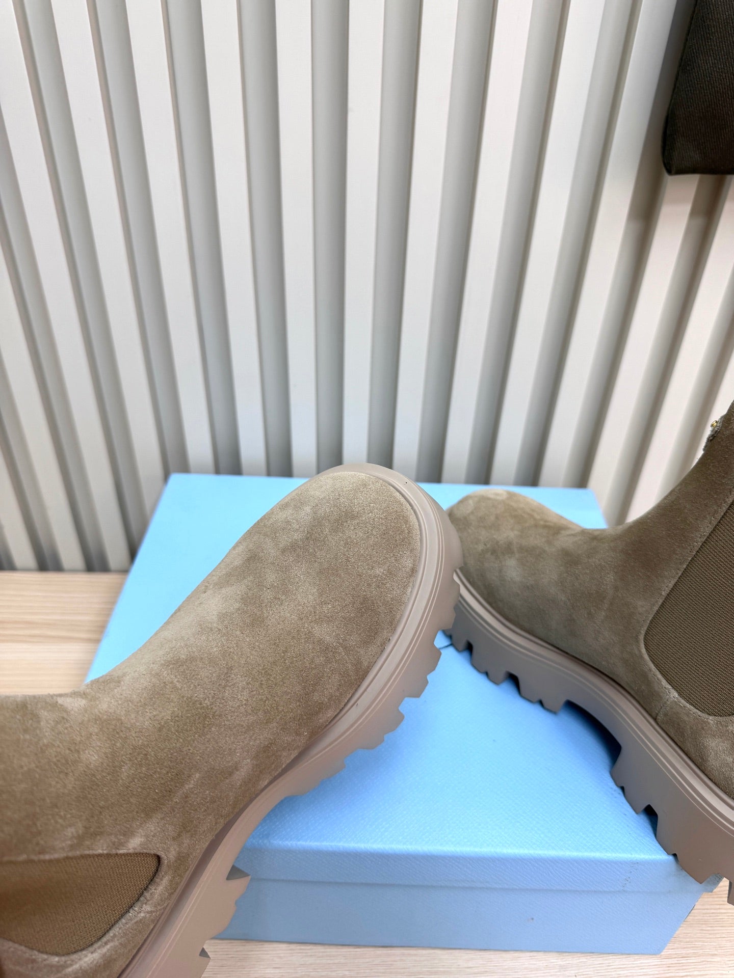 PRA ankle boots light taupe beige suede 443664