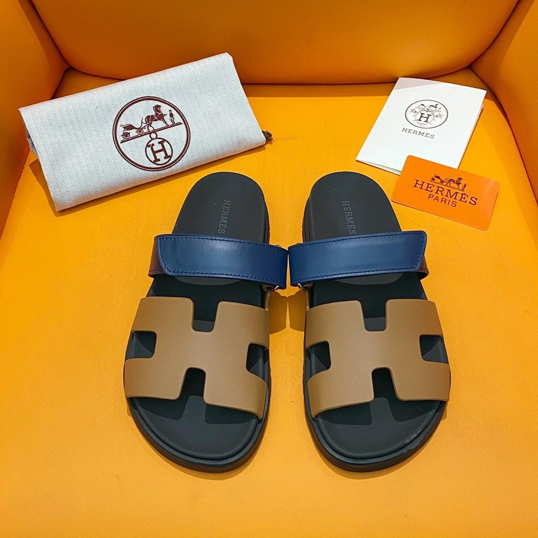 chypre sandal gold blue black calfskin