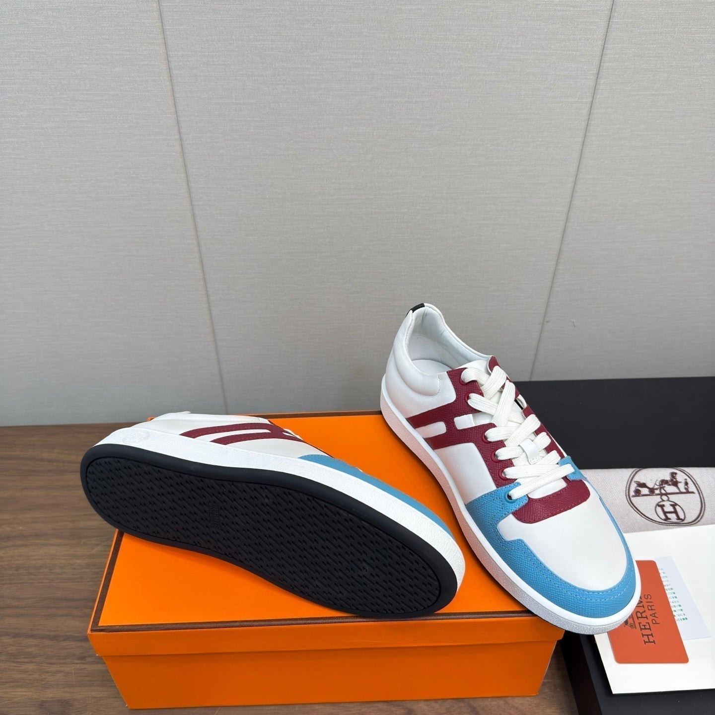 HM Join Sneaker White mix Multicolor Calfskin   213518