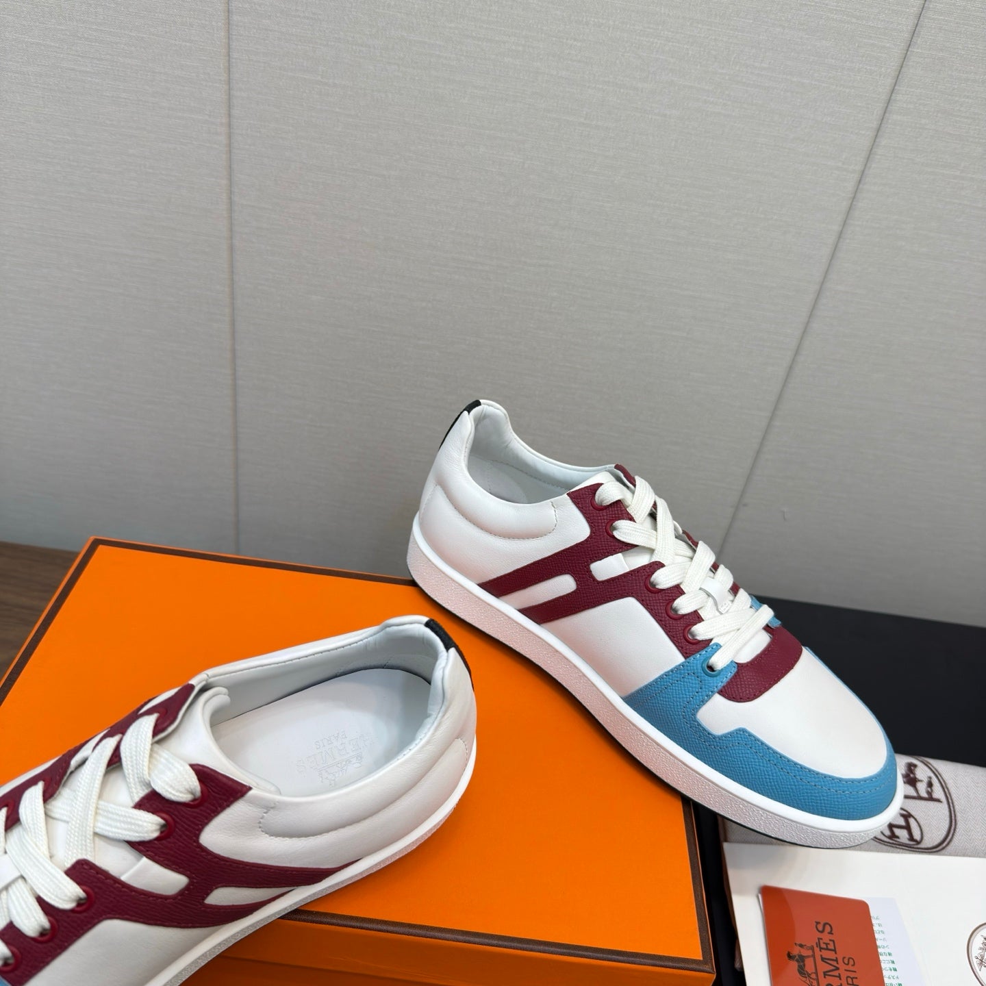 HM Join Sneaker White mix Multicolor Calfskin   213518