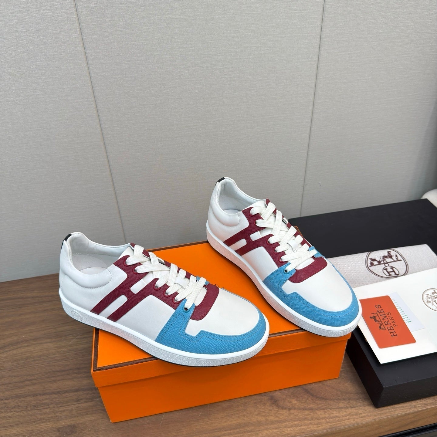 HM Join Sneaker White mix Multicolor Calfskin   213518