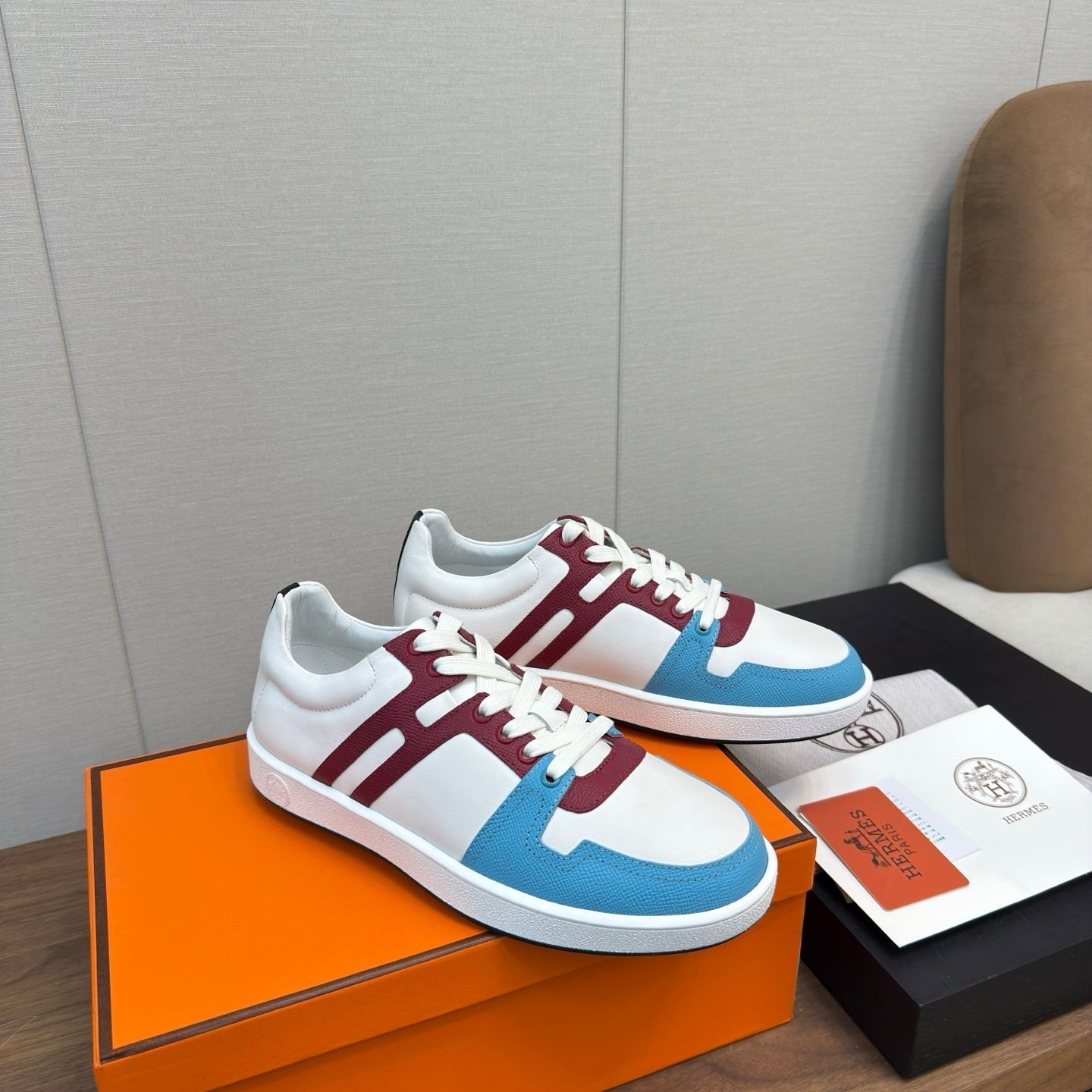 HM Join Sneaker White mix Multicolor Calfskin   213518