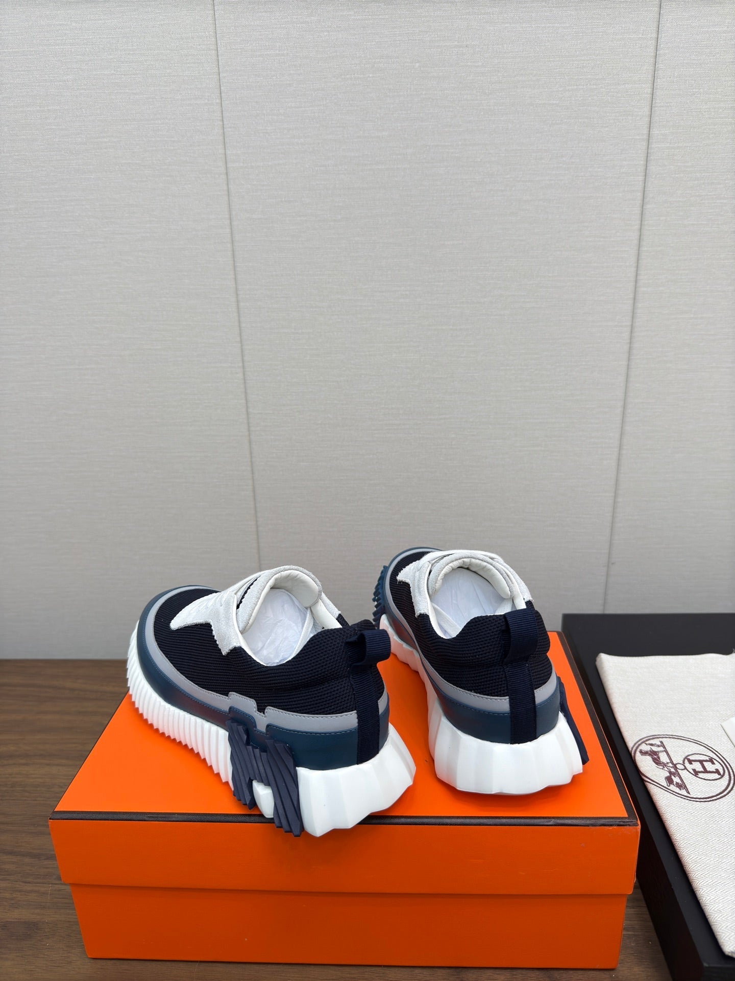 HM Bouncing Sneaker Black Mix Blue Green Fabric 213520