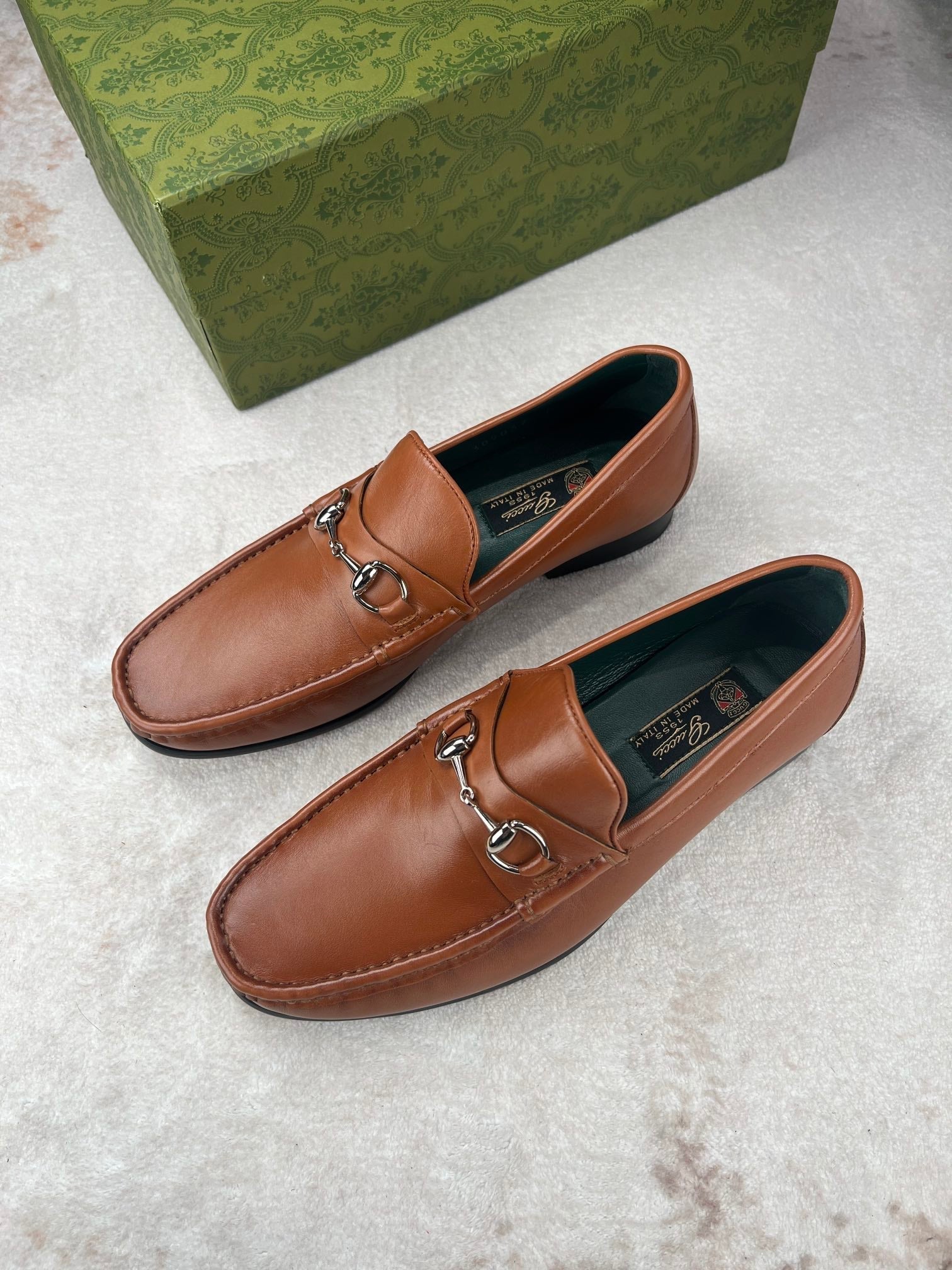 GG Men's Horsebit Loafer Brown Calfskin 529093