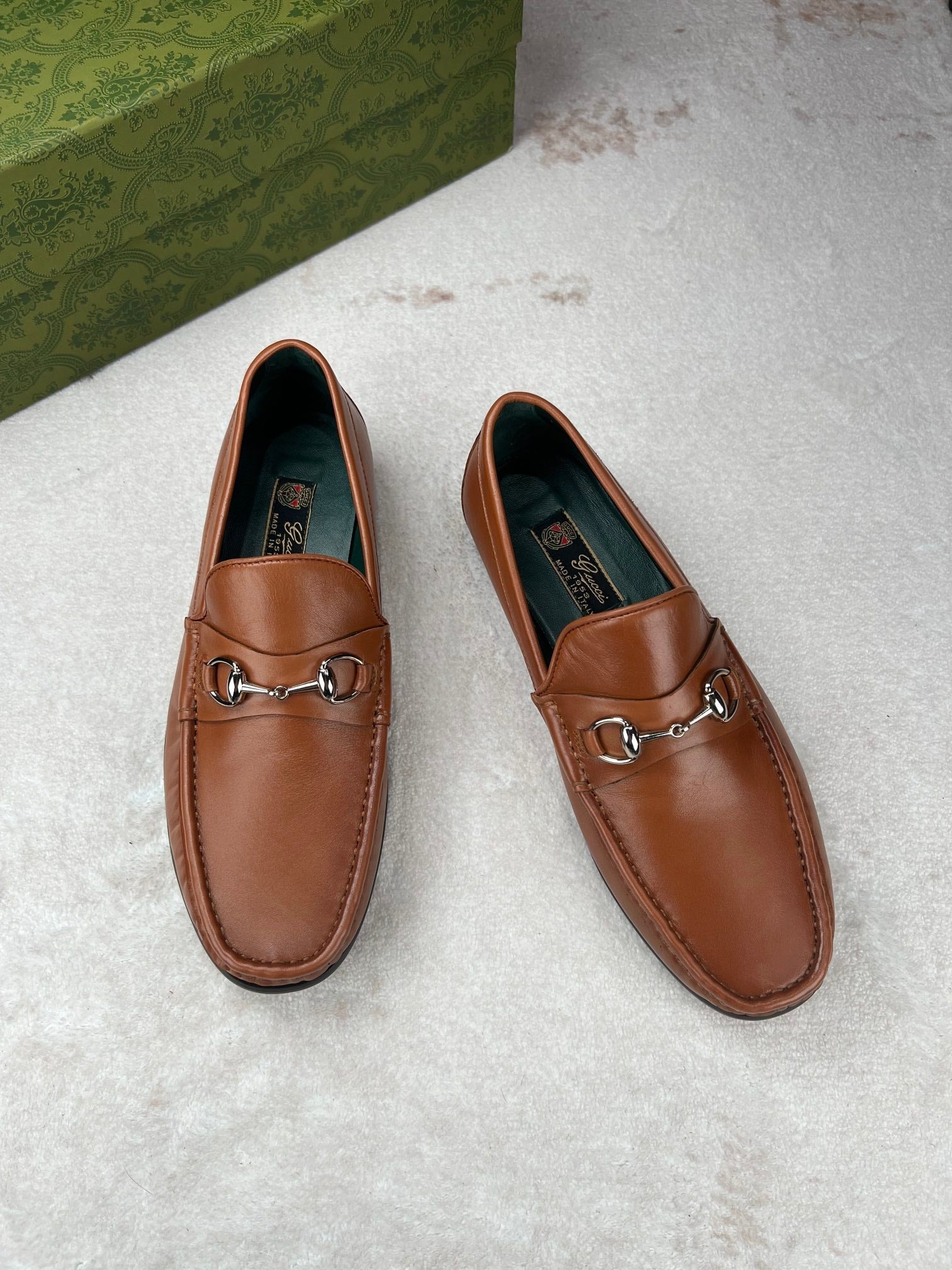 GG Men's Horsebit Loafer Brown Calfskin 529093