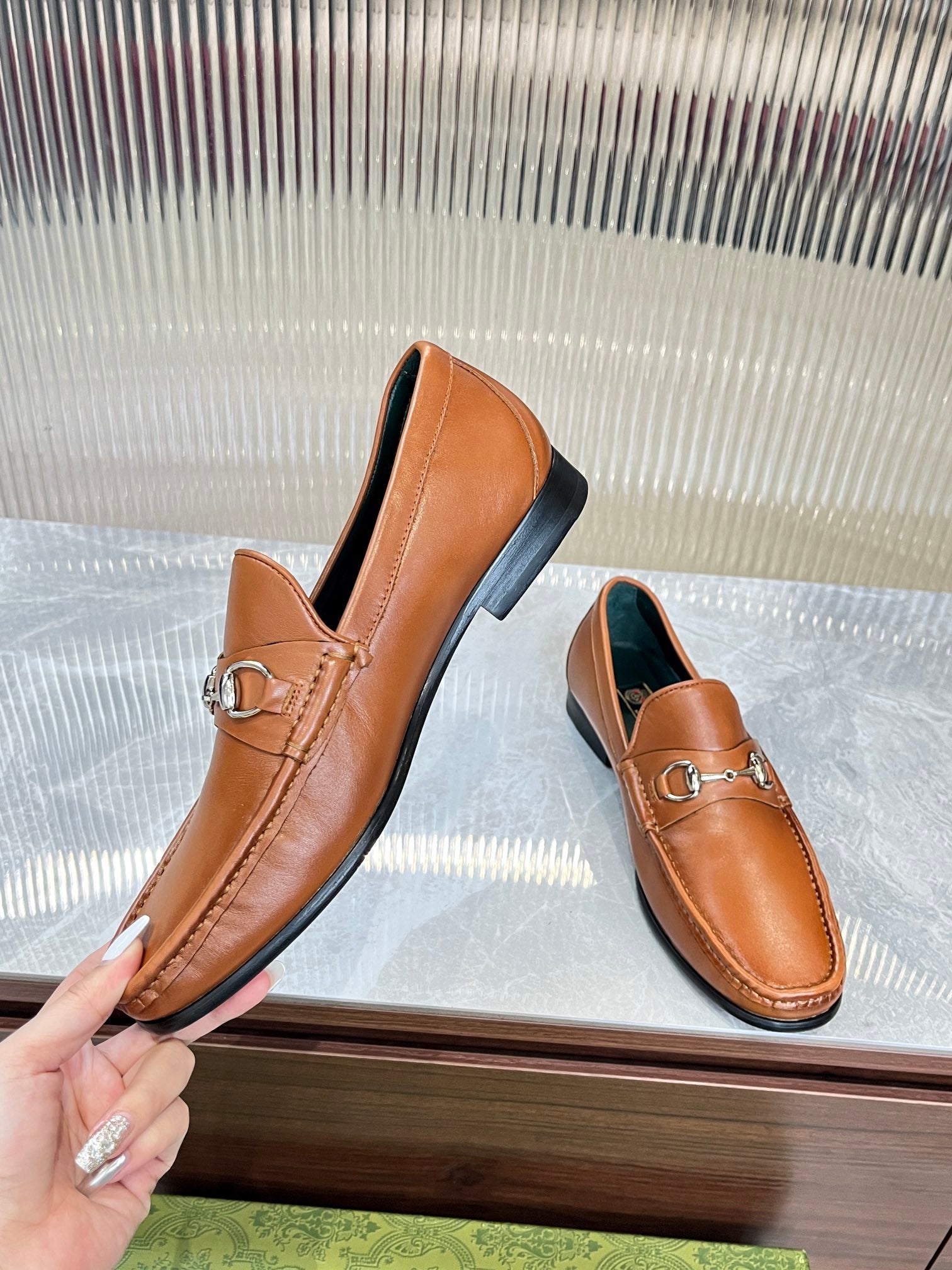 GG Men's Horsebit Loafer Brown Calfskin 523976