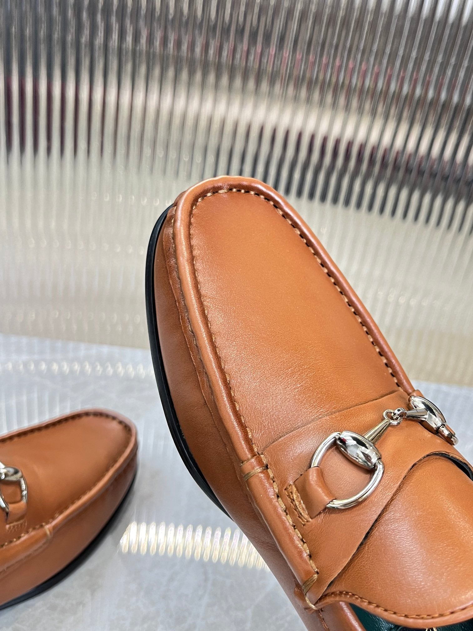 GG Men's Horsebit Loafer Brown Calfskin 523976