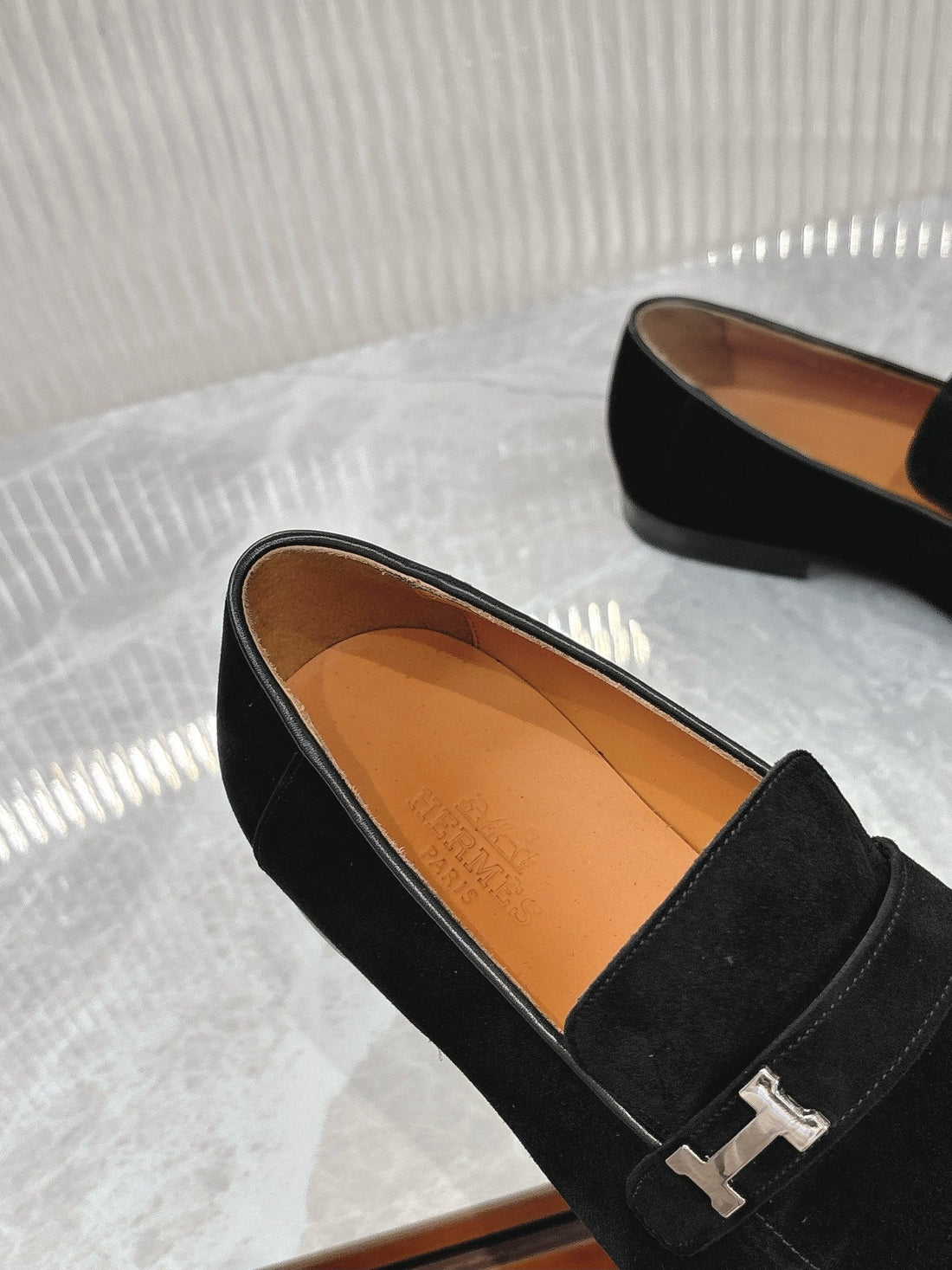 HM Men's Loafer Black Suede 524034