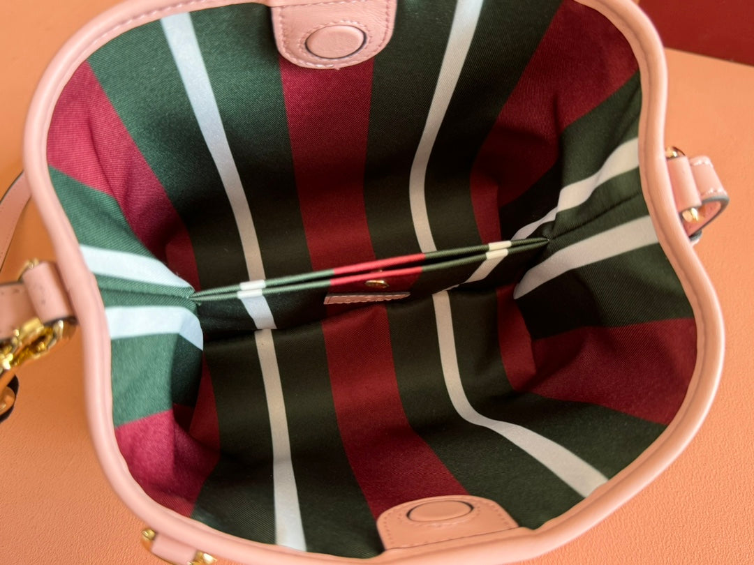 Gucci Ophidia 20.5cm Bag Pink Canvas 244353
