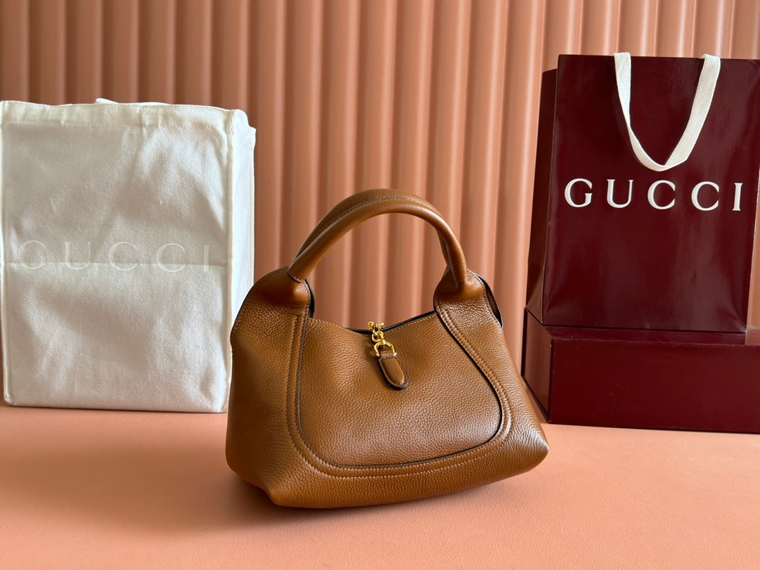 Gucci Solfbit Bag Brown Calfskin 244325