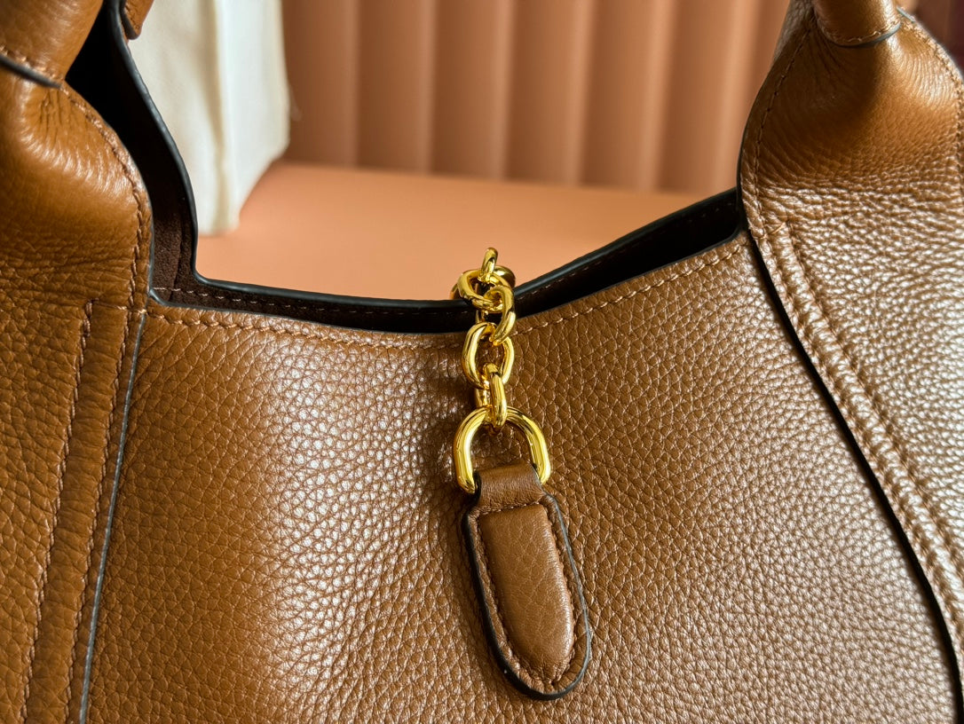 Gucci Solfbit 27.5 Bag Brown Calfskin 244325