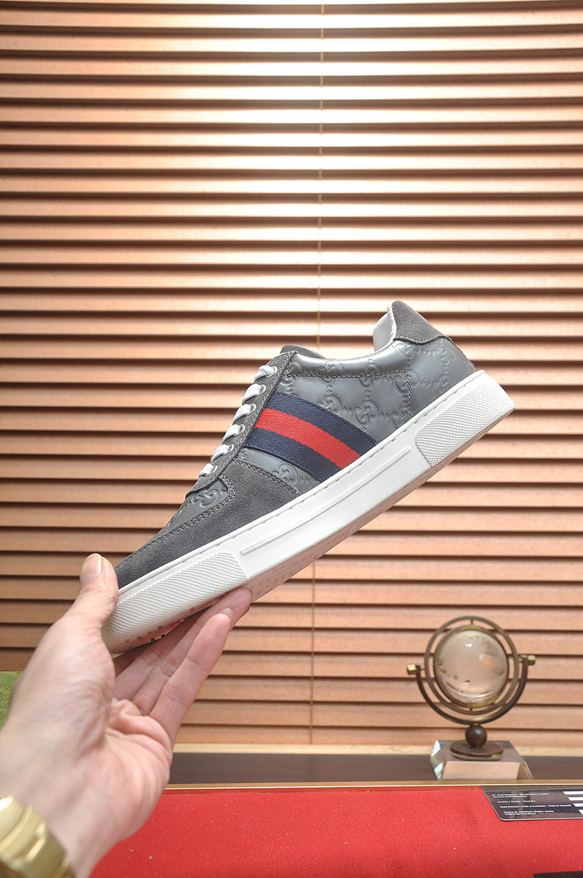 GG Men's ACE Sneaker Grey Suede Sheepskin 526171