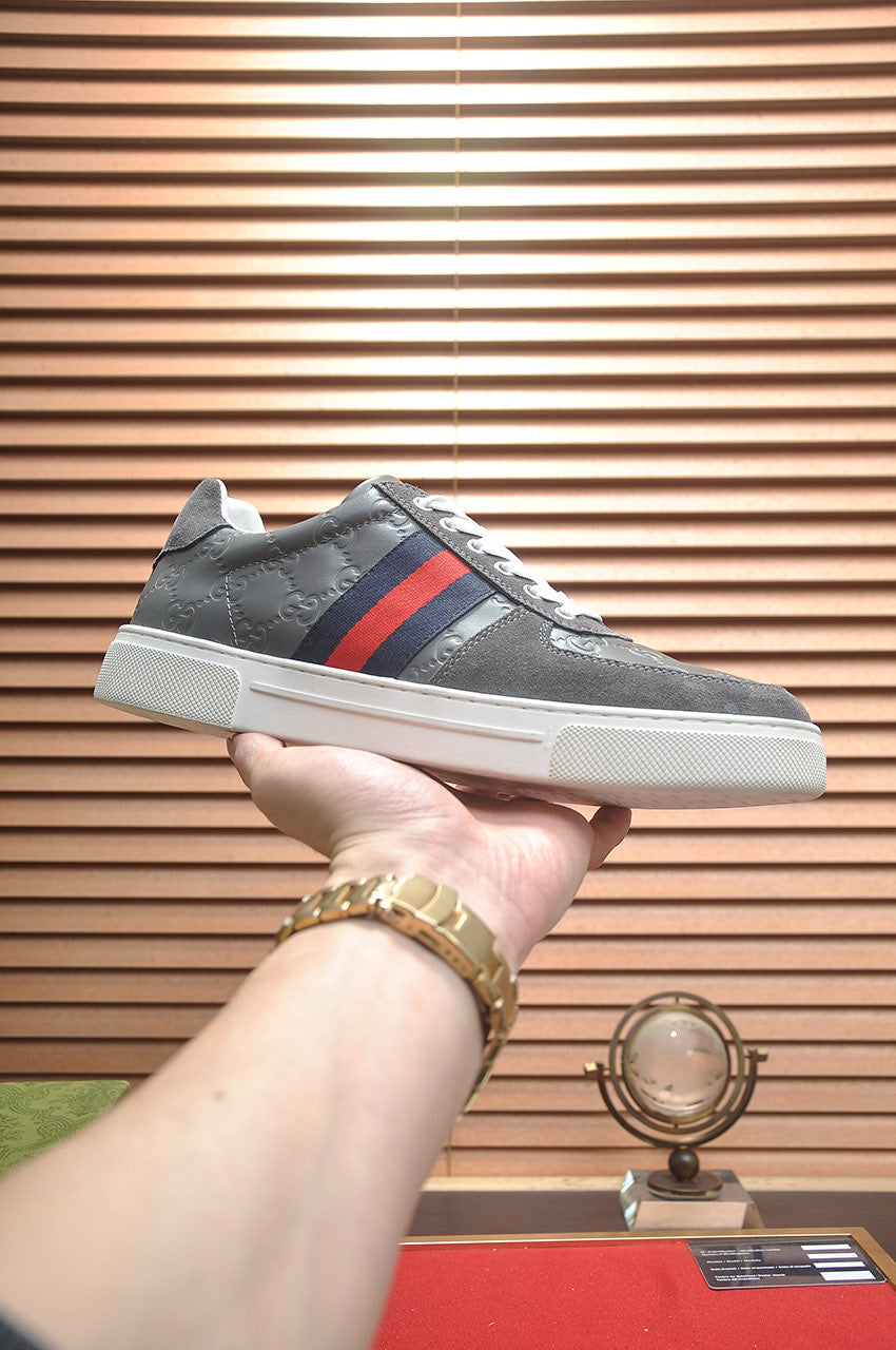 GG Men's ACE Sneaker Grey Suede Sheepskin 526171