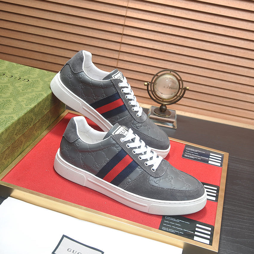 GG Men's ACE Sneaker Grey Suede Sheepskin 526171