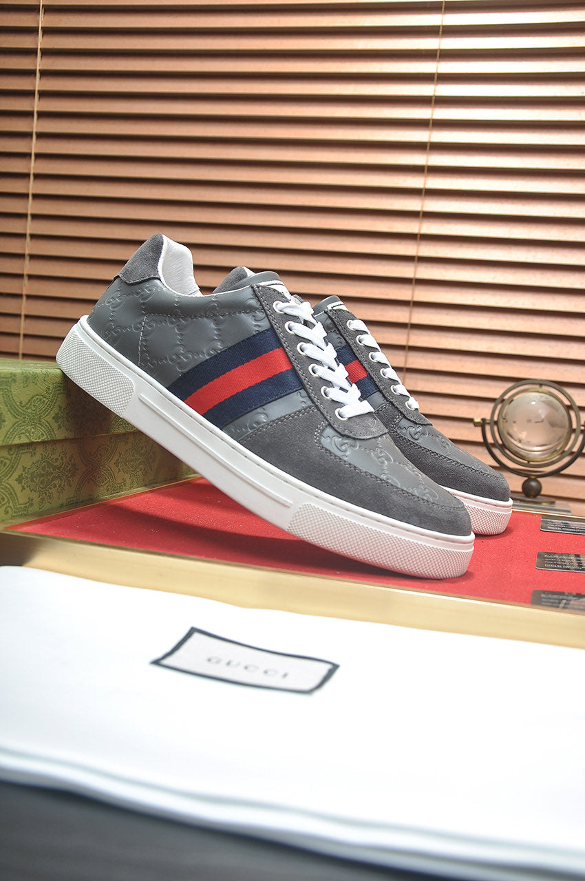 GG Men's ACE Sneaker Grey Suede Sheepskin 526171