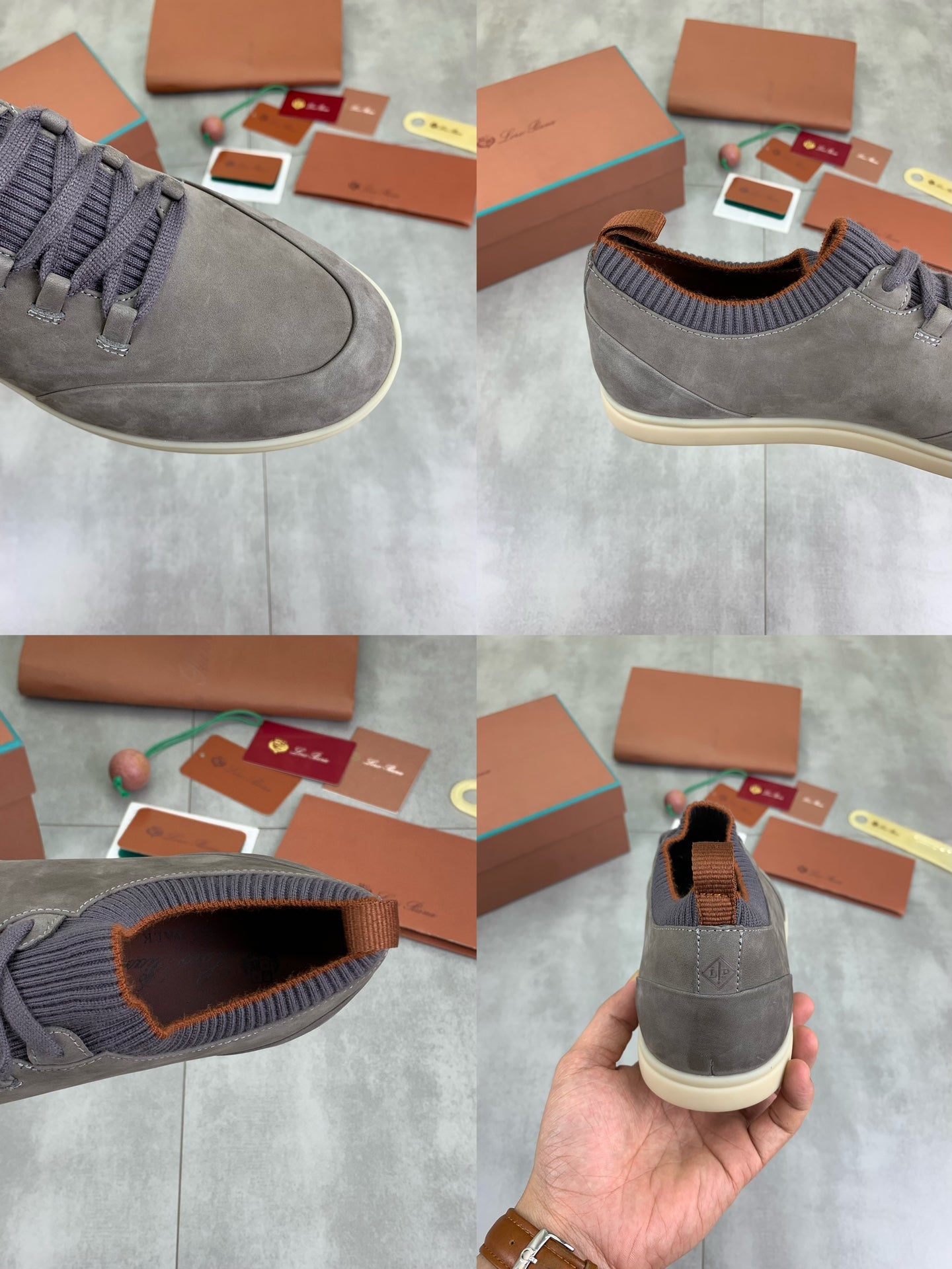 LP SOHO WALK TRAINERS IN LIGHT GRAY SUEDE
