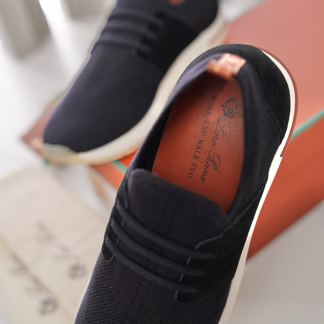 LP 360 TEXTILE FLEXY WALK SNEAKER BLACK WOOL