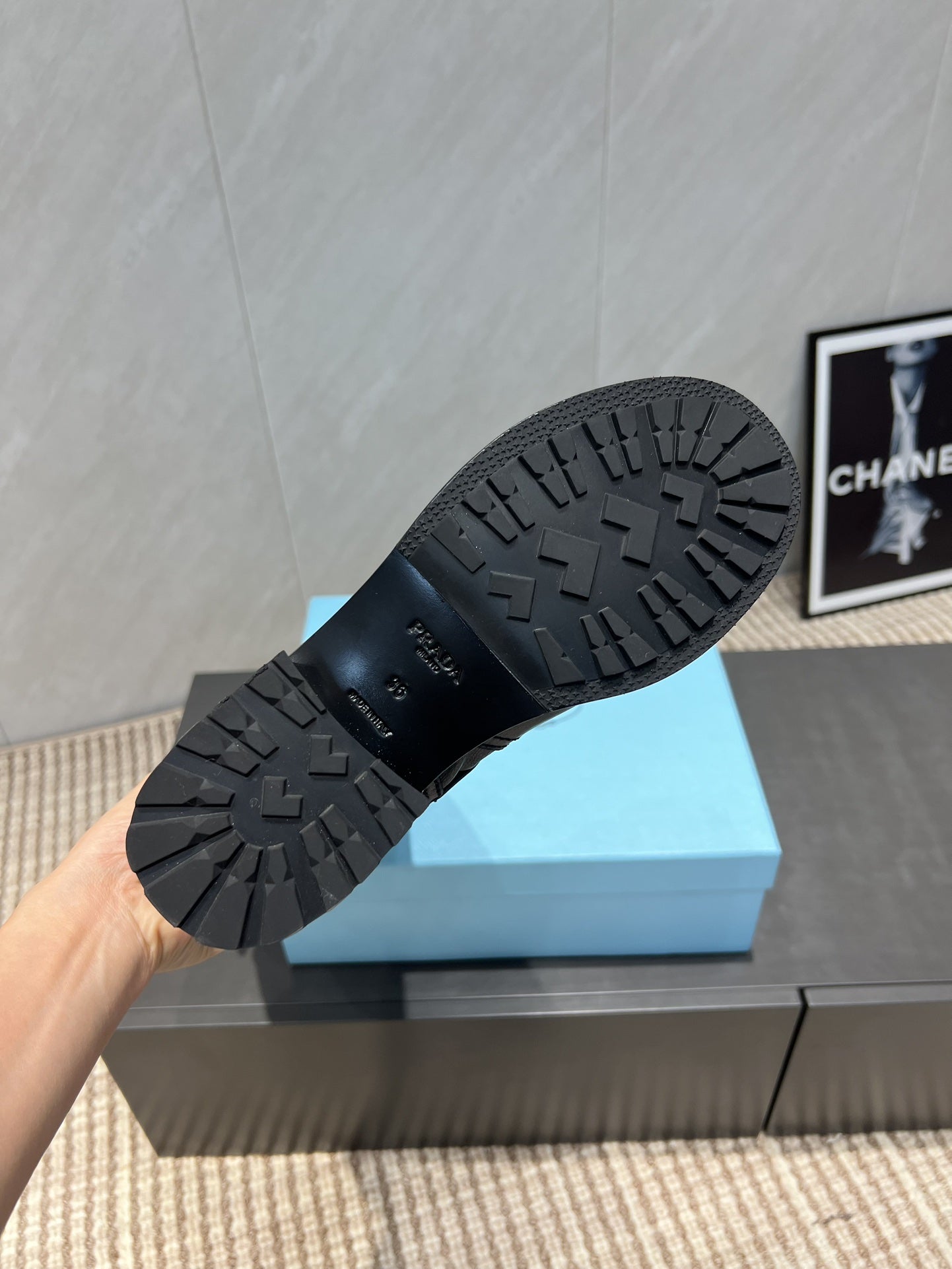 Prada 25 Boot 30mm Black Cowhide 501663