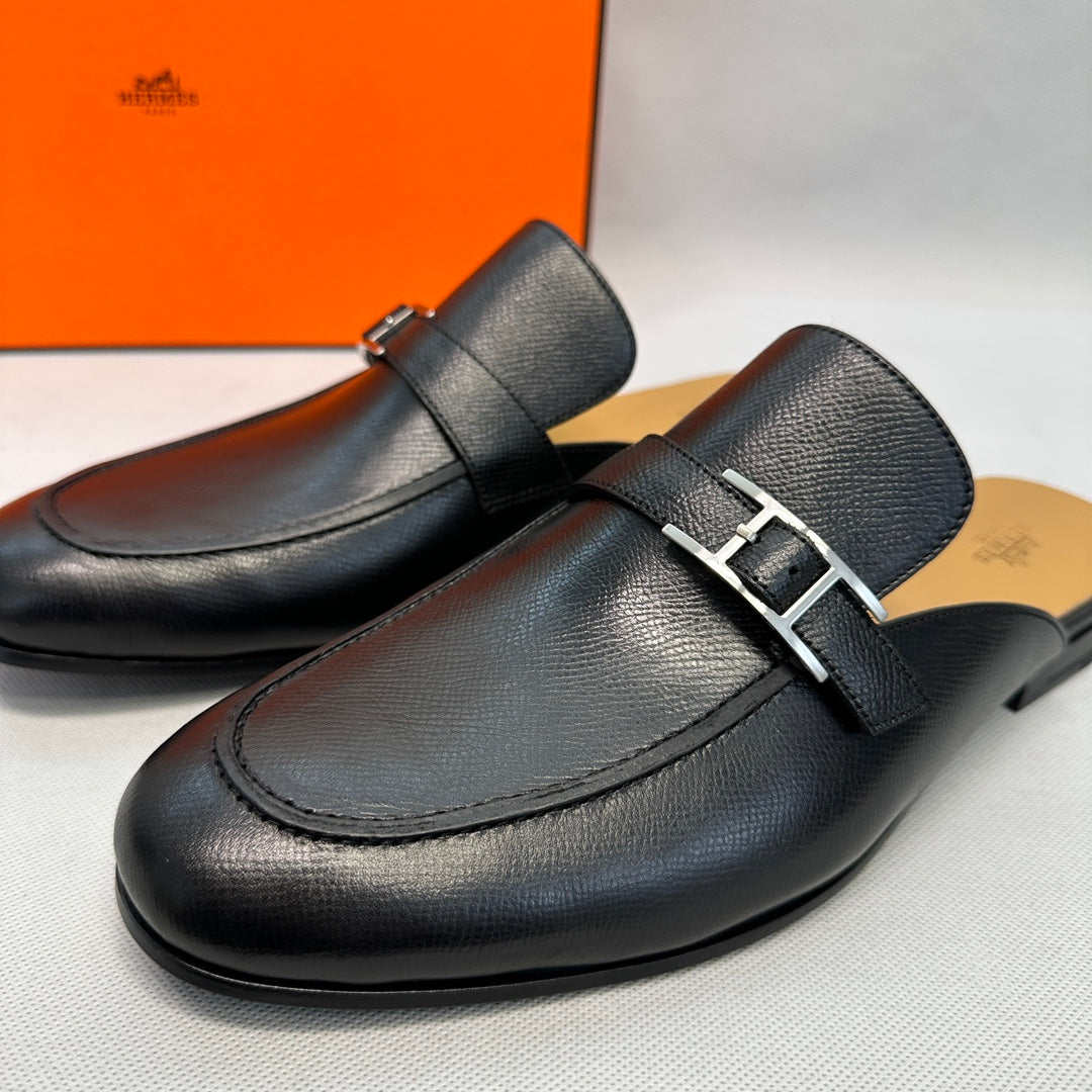 HM Men's Mule Black Sheepskin 640281