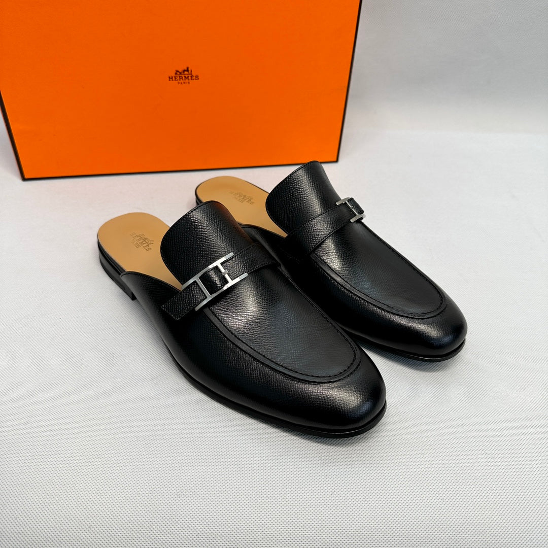 HM Men's Mule Black Sheepskin 640281