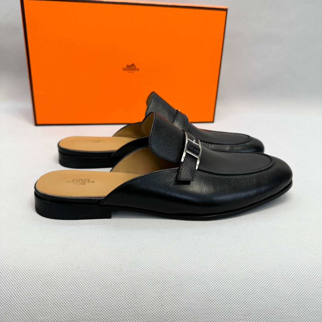 HM Men's Mule Black Sheepskin 640281