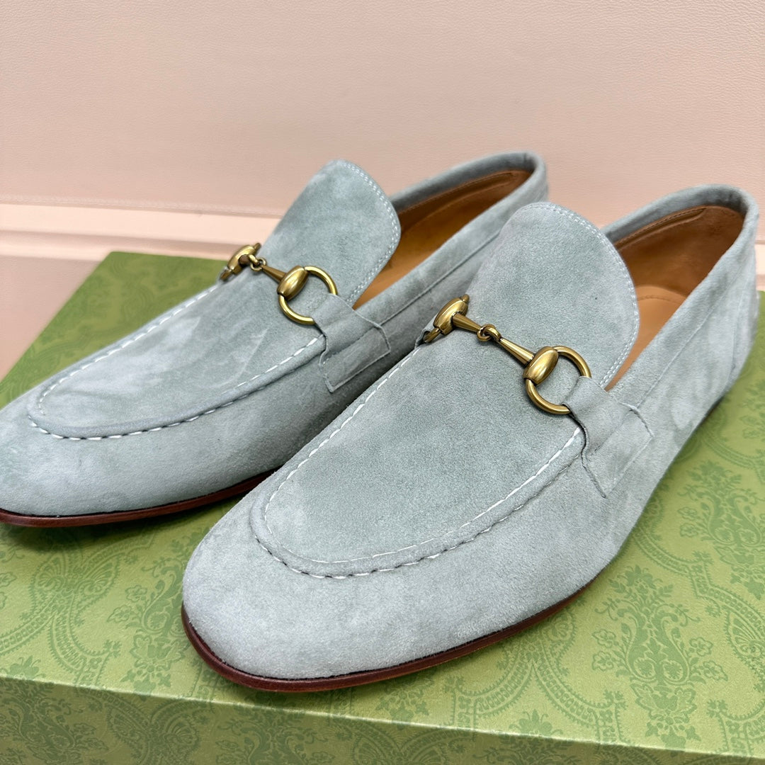 GG Men's Jordaan Loafer Light Blue Suede 575860